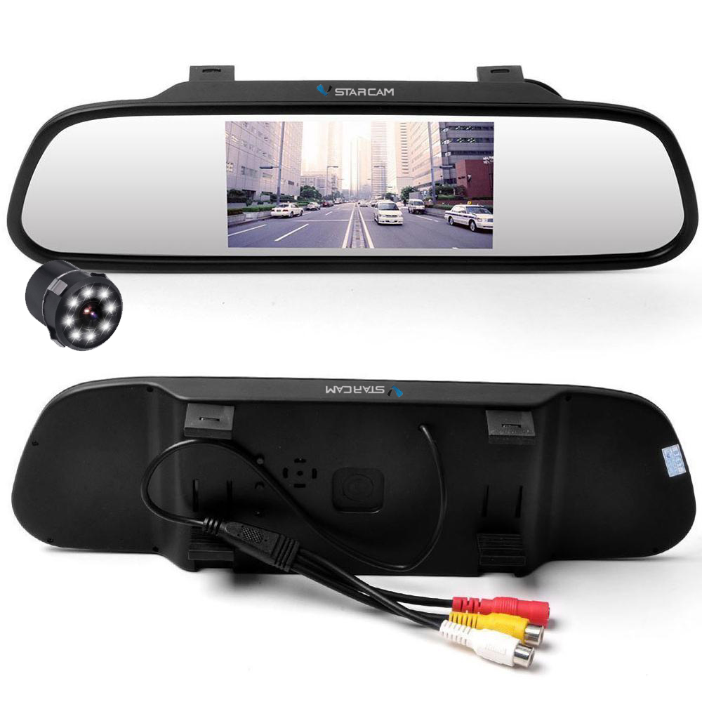 Kit Espejo Retrovisor Camara + Sensores De Estacionamiento